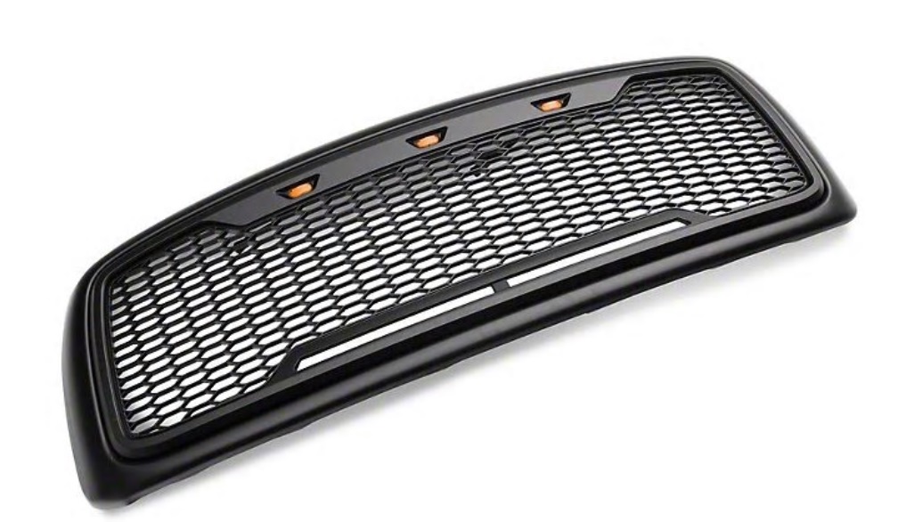 SpeedForm Baja Matte Black Grille w/LED Lighting 02-05 Dodge Ram SpeedForm Baja Matte Black Grille w/LED Lighting 02-05 Dodge Ram